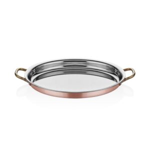 Altınbaşak A 101OS 28 Multi Metal Bakır Oval Sığ Omlet Tavası 28x21 cm