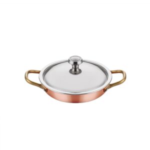 Altınbaşak A 101YS 22K Bakır Yumurta Sahanı 22 cm + Kapak