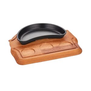 Altınbaşak A 120BB 19A Döküm Demir Böbrek Fajita Tavası+Nihale 19x10 cm