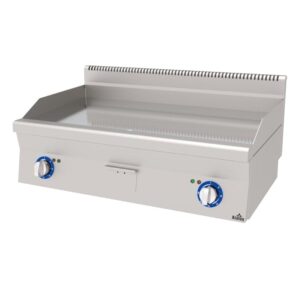 Atalay 600 Seri Düz Krom Pleyt Izgara Set Üstü Elektrikli 100x60 Cm