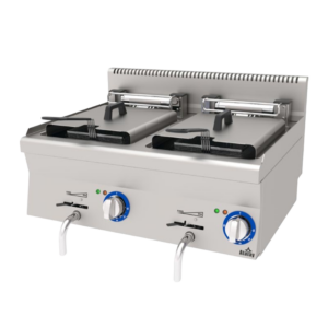 Atalay 600 Seri Fritöz Set Üstü Elektrikli 12+12 Lt 80x60 Cm