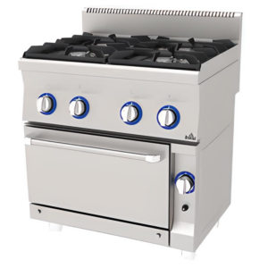 Atalay 600 Seri Kuzine Fırın 4 Gözlü Gazlı 80x60 Cm