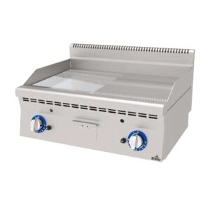 Atalay 600 Seri Yarı Nervürlü Pleyt Izgara Set Üstü Gazlı 80x60 Cm