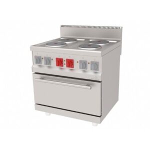 Atalay 700 Seri Kuzine Fırın 4 Yuvarlak Pleytli Elektrikli 80x70 Cm