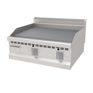 Atalay 700 Seri Nervürlü Pleyt Izgara Set Üstü Gazlı 80x70 Cm