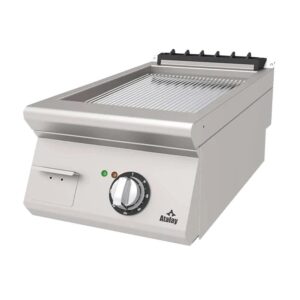 Atalay 730 Seri Nervürlü Krom Pleyt Izgara Set Üstü Elektrikli 40x73 Cm