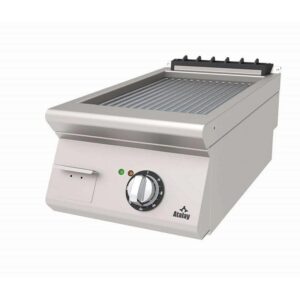 Atalay 730 Seri Nervürlü Pleyt Izgara Set Üstü Elektrikli 40x73 Cm