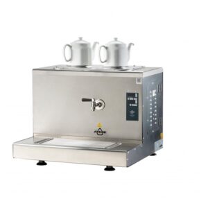 Ateşe Cappadocia Smart Plus Elektrikli 2 Demlikli Çay Kazanı, 30 L İnox