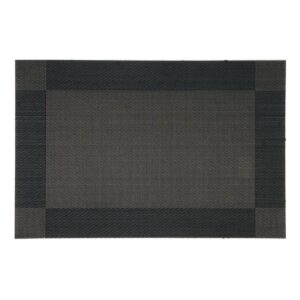 Biradlı BRD-2070 PVC Amerikan Servis, 30x45 cm, Siyah