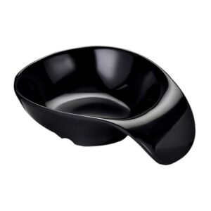 Biradlı BRD-516205 Açık Büfe Minimal Sos Tabağı, 13x9 cm, Siyah