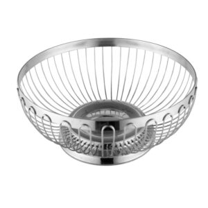 Biradlı Groovy GRV-ES20 Paslanmaz Çelik Ekmek Sepeti, 20x15x6.5 cm