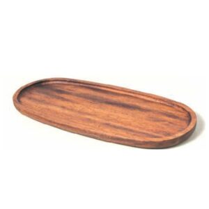 Biradlı GRV-1802 Oval İreko Sunum Tahtası, 38x16.5x2 cm