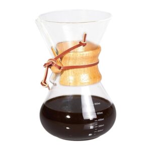 Biradlı GRV-313 Pour Over Chemex Ahşap Tutacaklı Kahve Demleyici, 800 ml