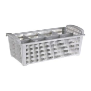 Bora Plastik Gastronom Çatal Kaşık Basketi, 41x21x15 cm, Gri