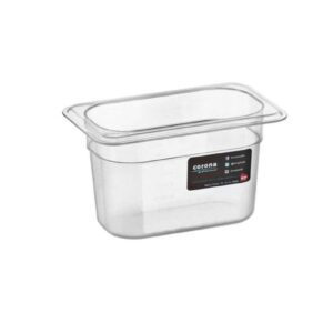 Bora Plastik Gastronom Polikarbon Küvet, GN 1/9-100, 0.9 L