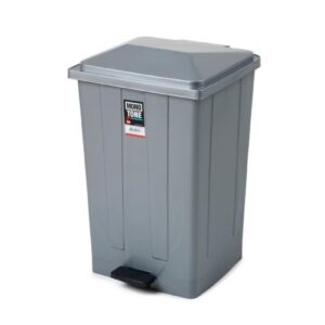 Bora Plastik Pedallı Çöp Kovası No:5 86 Litre Gri