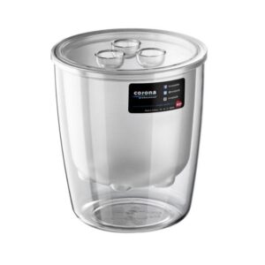 Bora Plastik Polikarbon Süzgeçli Buz Kovası 2 Litre Beyaz