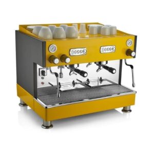 Brawi Tall Cup EL Tam Otomatik Espresso Kahve Makinesi, Sarı, 2 Gruplu