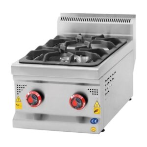 CSA 600 Seri 2 Gözlü Ocak Set Üstü Doğalgazlı 40x60 Cm