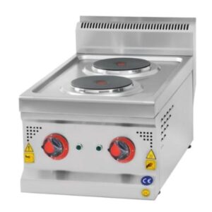 CSA 600 Seri 2 Yuvarlak Pleytli Ocak Set Üstü Elektrikli 40x60 Cm