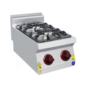 CSA 700 Edge Seri 2 Gözlü Ocak Set Üstü Doğalgazlı 40x70 Cm