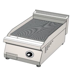 CSA 700 Edge Seri Oluklu Pleyt Izgara Set Üstü Elektrikli 40x70 Cm