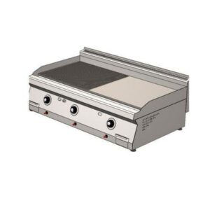 CSA 700 Edge Seri Yarı Oluklu Pleyt Izgara Set Üstü Lpg'li 120x70 Cm