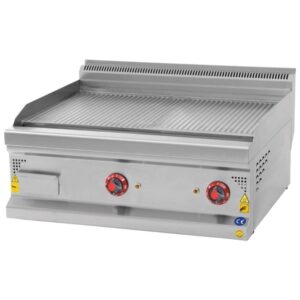 CSA 700 Seri Oluklu Pleyt Izgara Set Üstü Elektrikli 80x70 Cm