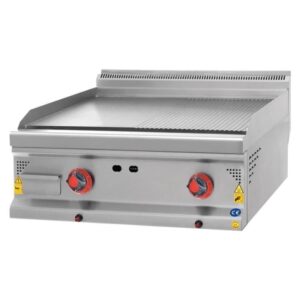 CSA 700 Seri Yarı Oluklu Pleyt Izgara Set Üstü Lpg'li 80x70 Cm