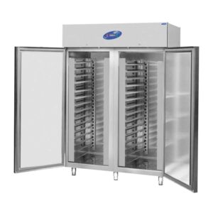 CSA CS.DBL.1400.T Dik Tip Hamur Dinlendirme Dolabı 40x60 Tepsi Kapasiteli İki Kapılı 1400 L 430 Kalite