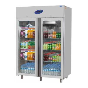 CSA CS.DBN.1400.C Dik Tip Buzdolabı İki Cam Kapılı 1400 L 430 Kalite