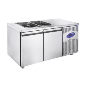 CSA CS.TEZ.2.700.SH Havuzsuz Saladbar 2 Kapılı 281 L 141x70 Cm 430 Kalite