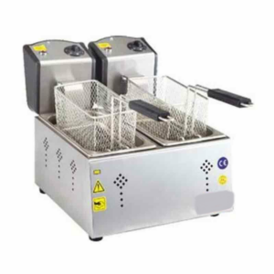 CSA Ekonomik Fritöz Set Üstü Elektrikli 3+3 Lt 37x36 Cm