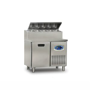 Dampak 1 Kapılı Tezgah Tip Buzdolabı Pizza Hazırlık Tablalı 100x70 Cm 196 L