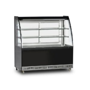 Dampak Isıtmalı Pasta Teşhir Ünitesi Bombe Camlı 480 L 130x70 Cm