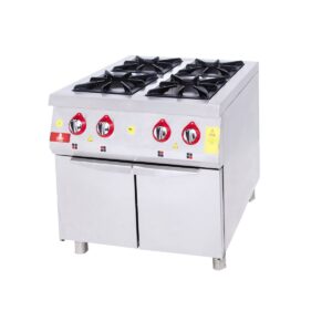 DRN Dolaplı Ocak 4'lü Gazlı 80x90