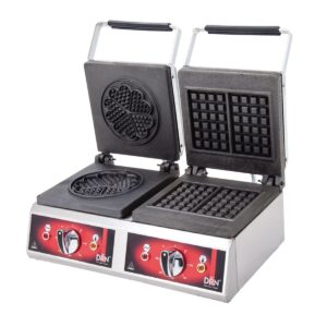 DRN Waffle Makinası Çift Kare-Yonca Elektrikli