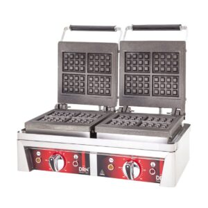 DRN Waffle Makinası Çiftli Kare Elektrikli