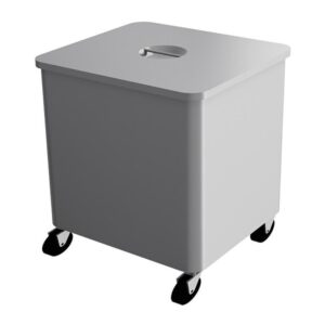 Empero EMP.CK.01 Tekerlekli Yuvarlak Çöp Kovası Inox 304