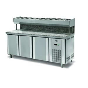Empero Granitli Pizza ve Salata Hazırlık Buzdolabı 3 Kapılı 200x80 Cm 500 Lt