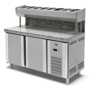 Empero Granitli Pizza ve Salata Hazırlık Buzdolabı 2 Kapılı 150x80 Cm 300 Lt