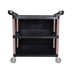 Epinox SASK-9 Plastik Kapalı Servis Arabası, Siyah