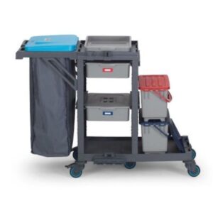 Fantom Procart 316 Aksesuar Takımlı Çekmeceli Temizlik Arabası, Çöp Bölmeli
