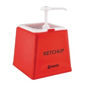 GastroPlast GDK-01 Tekli Ketçap Dispenseri 2.5 L Kırmızı