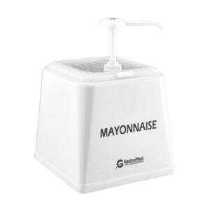GastroPlast GDM-01 Tekli Mayonez Dispenseri 2.5 L Beyaz