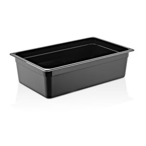 GastroPlast GN 1/1-150 mm Polikarbon Gastronorm Küvet Siyah