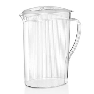 GastroPlast Polikarbon Kapaklı Soft Sürahi 2.2 L Şeffaf