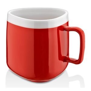 GastroPlast Üçgen Kupa 360 ml Polikarbon Kırmızı Beyaz