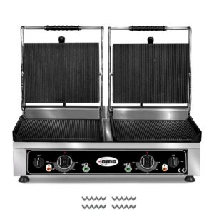 GMG KG 2735 DE Tost Makinesi Çift Kapaklı, Oluklu, 2 x 36 x 27 cm