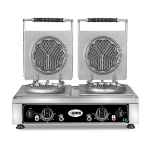 GMG KGW 21 S Çift Kapaklı, Çiçek Model Waffle Makinesi, Ø 17 x 1 cm x 2